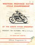 Programme cover of Eerste Rivier, 10/10/1955