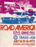 Programme cover of Road America, 16/07/1972