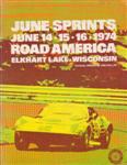 Programme cover of Road America, 16/06/1974