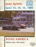 Programme cover of Road America, 15/06/1980