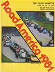 Programme cover of Road America, 14/06/1981