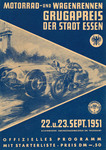 Programme cover of Essen, 23/09/1951
