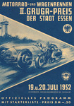 Programme cover of Essen, 20/07/1952