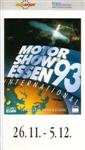 Programme cover of Essen Motor Show International, 1993