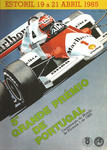 Programme cover of Estoril, 21/04/1985