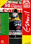 Programme cover of Estoril, 27/09/1992