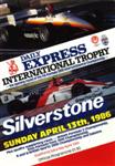 Programme cover of Silverstone Circuit, 13/04/1986