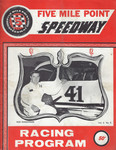 Programme cover of Five Mile Point Speedway, 1974