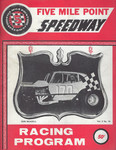 Programme cover of Five Mile Point Speedway, 1974