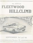 Programme cover of Fleetwood Hill Climb, 04/09/1966