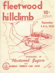 Programme cover of Fleetwood Hill Climb, 06/09/1970