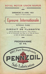 Programme cover of Floreffe, 22/04/1951