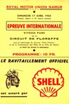 Programme cover of Floreffe, 17/04/1955