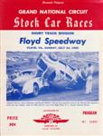 Programme cover of Floyd Speedway, 24/07/1955
