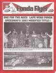 Programme cover of Fonda Speedway, 27/09/2003