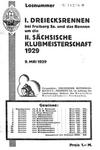 Programme cover of Freiberger Dreieck, 29/05/1929