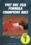 Programme cover of Fuji Speedway, 09/08/1987