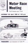 Programme cover of Full Sutton Circuit, 05/04/1958