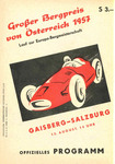 Programme cover of Gaisberg Hill Climb, 15/08/1957