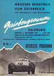 Programme cover of Gaisberg Hill Climb, 11/09/1960