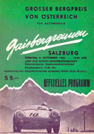 Programme cover of Gaisberg Hill Climb, 08/09/1963