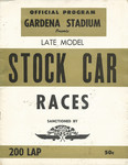 Programme cover of Gardena Stadium, 28/10/1956