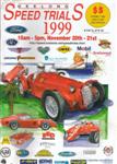 Programme cover of Geelong Speed Trials, 21/11/1999