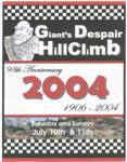 Programme cover of Giants' Despair Hill Climb, 11/07/2004