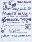 Programme cover of Giants' Despair Hill Climb, 02/07/1955