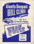 Programme cover of Giants' Despair Hill Climb, 27/07/1963