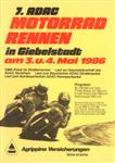 Programme cover of Giebelstadt, 04/05/1986