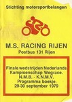 Programme cover of Gilze-Rijen, 30/09/1979