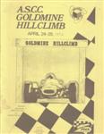 Programme cover of Gold Mine Hill Climb, 25/04/1976