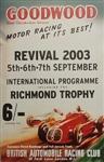 Programme cover of Goodwood Motor Circuit, 07/09/2003
