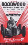 Programme cover of Goodwood Motor Circuit, 17/09/1949