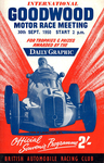 Programme cover of Goodwood Motor Circuit, 30/09/1950