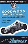 Programme cover of Goodwood Motor Circuit, 26/03/1951