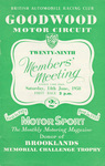 Programme cover of Goodwood Motor Circuit, 14/06/1958