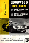 Programme cover of Goodwood Motor Circuit, 18/05/1959