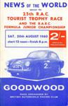 Programme cover of Goodwood Motor Circuit, 20/08/1960