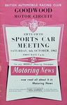 Programme cover of Goodwood Motor Circuit, 06/10/1962