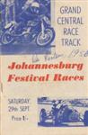 Programme cover of Grand Central Circuit (ZAF), 29/09/1956