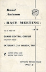 Programme cover of Grand Central Circuit (ZAF), 21/03/1959