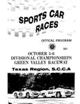 Programme cover of Green Valley Raceway, 06/10/1963