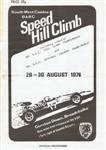 Programme cover of Gurston Down Hill Climb, 30/08/1976