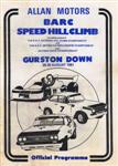 Programme cover of Gurston Down Hill Climb, 30/08/1981