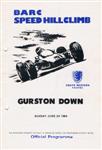 Programme cover of Gurston Down Hill Climb, 24/06/1984