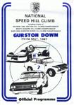 Programme cover of Gurston Down Hill Climb, 24/05/1987