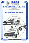 Programme cover of Gurston Down Hill Climb, 28/05/1989