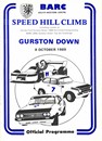 Programme cover of Gurston Down Hill Climb, 08/10/1989